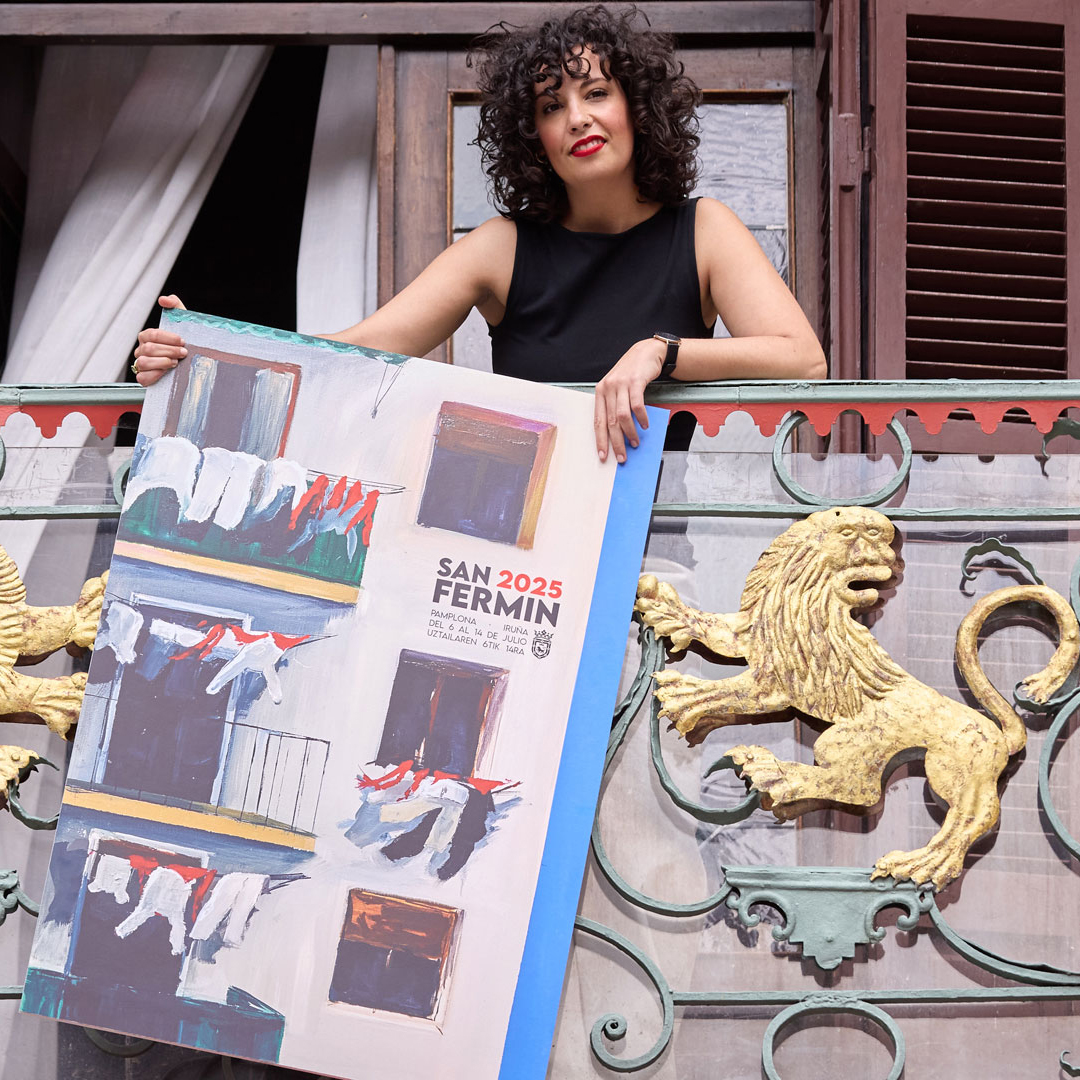 sandra nadal es la autora del cartel de San Fermines 2025